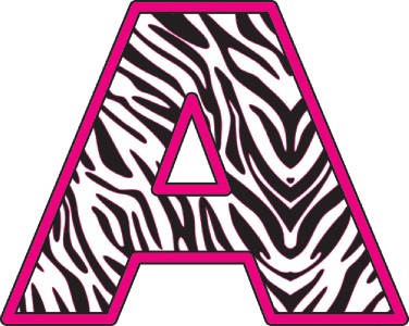 4 Best Images of Zebra Print Alphabet Letters Printable - Zebra ...