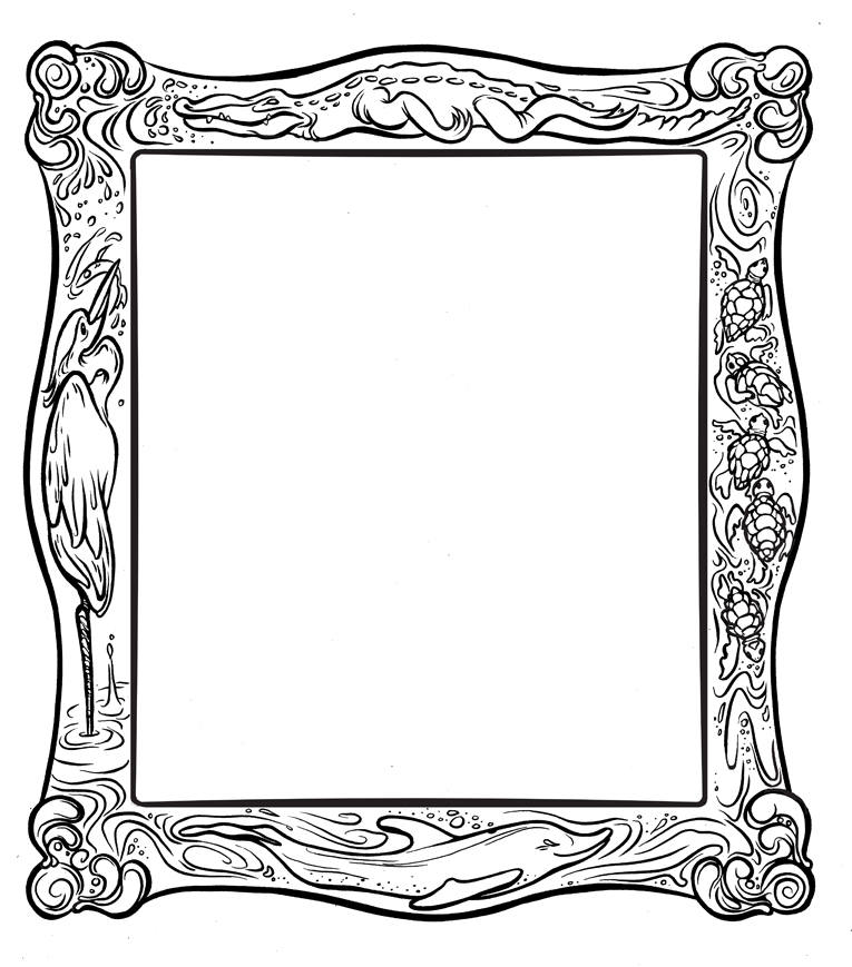 frame coloring pages