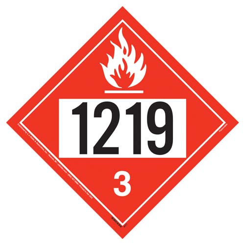 flammable liquid placard idmg