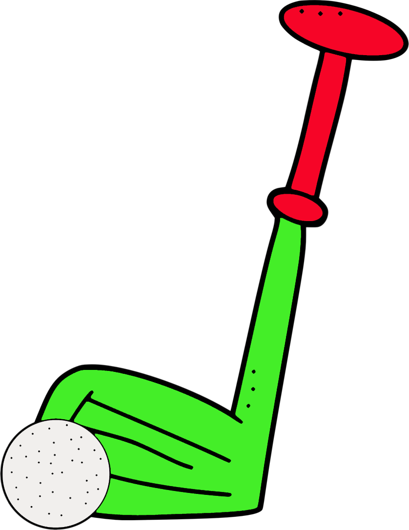 Crossed Golf Clubs With Golf Ball - Free Clipart ...