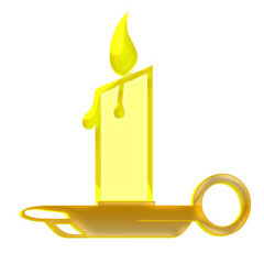 Candle Clip Art Photo Album - Jefney