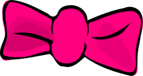 Pink hair bow clip art - ClipartFox