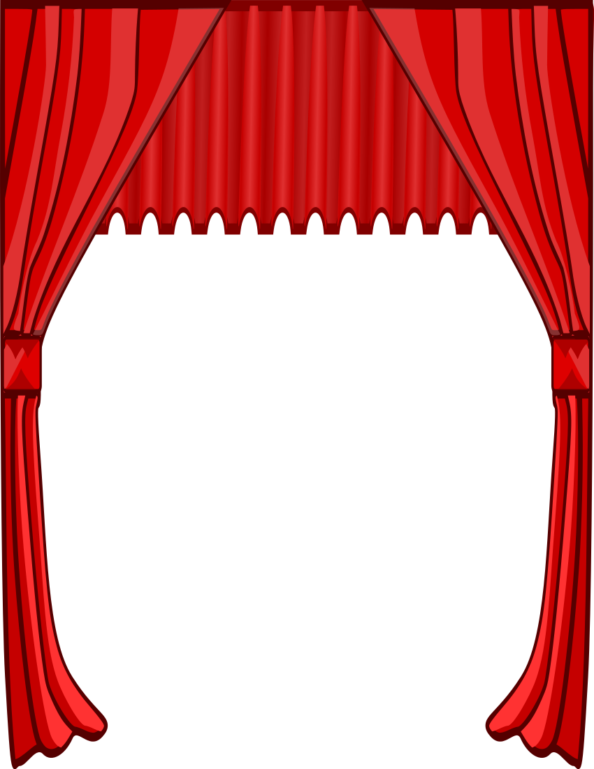 Clipart theater curtains