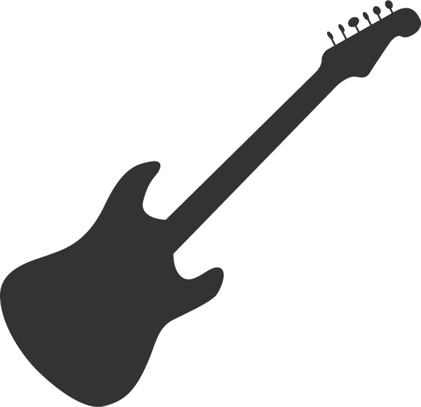 Guitar silhouette Free vector in Adobe Illustrator ai ( .ai ...