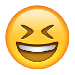 ð??? Smiling Face with Open Mouth and Tightly-Closed Eyes Emoji (U+ ...