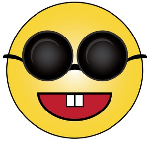 Clipart smiley face with sunglasses