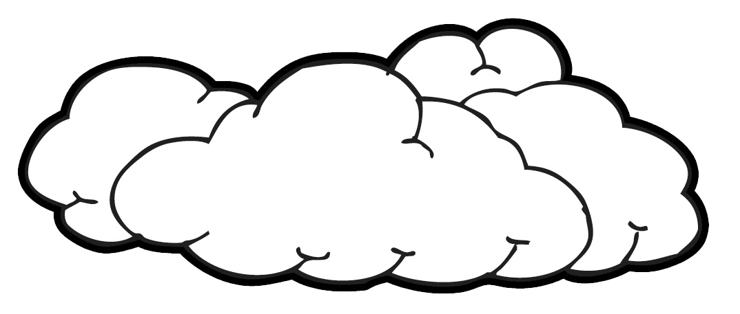 clouds clipart outline