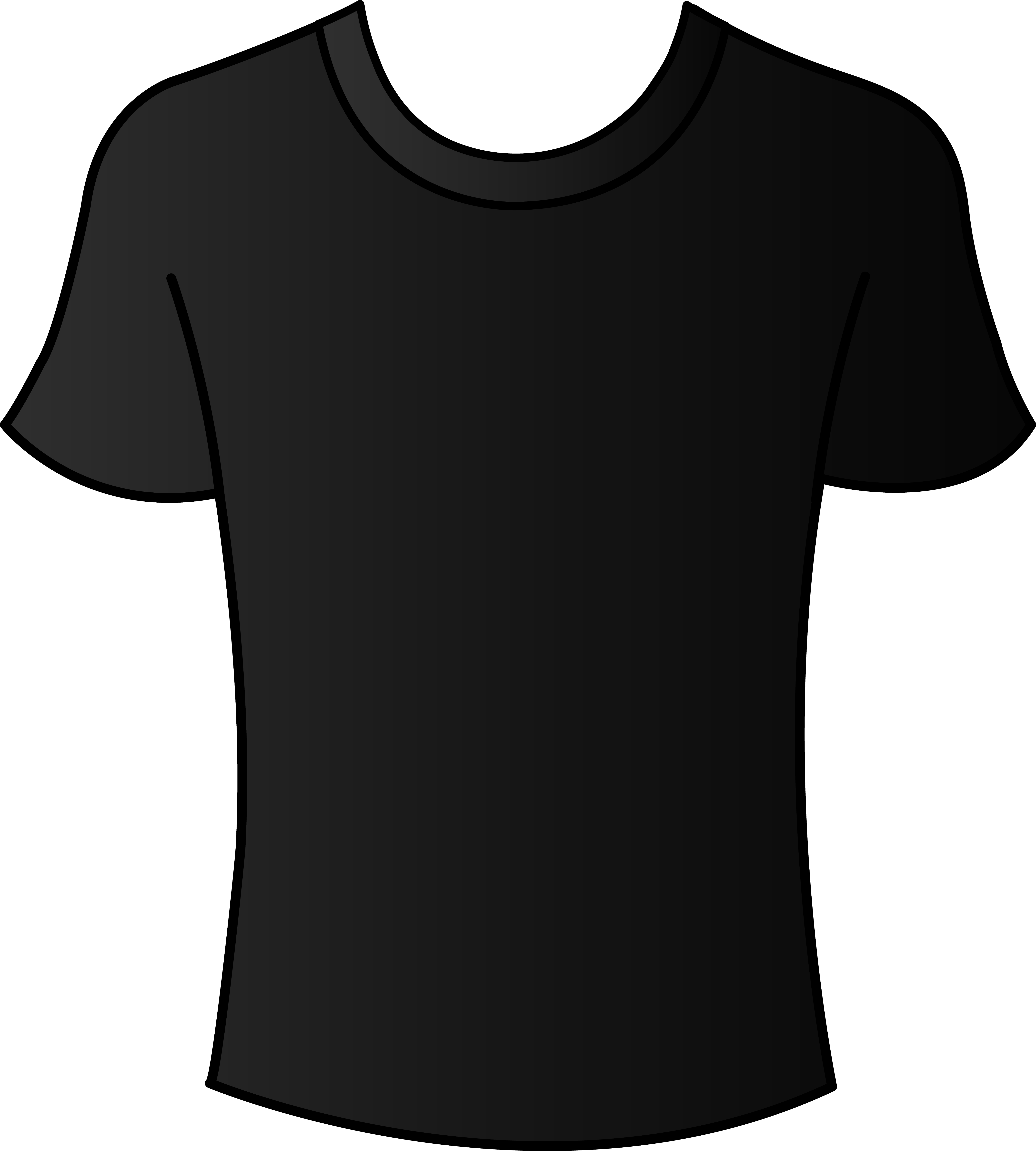 Back Of Shirt Template. plain black t front and blank t. real t ...