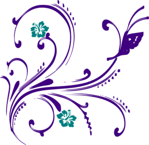 Flower/butterfly clip art - vector clip art online, royalty free ...