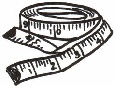 Sewing tape measure clipart