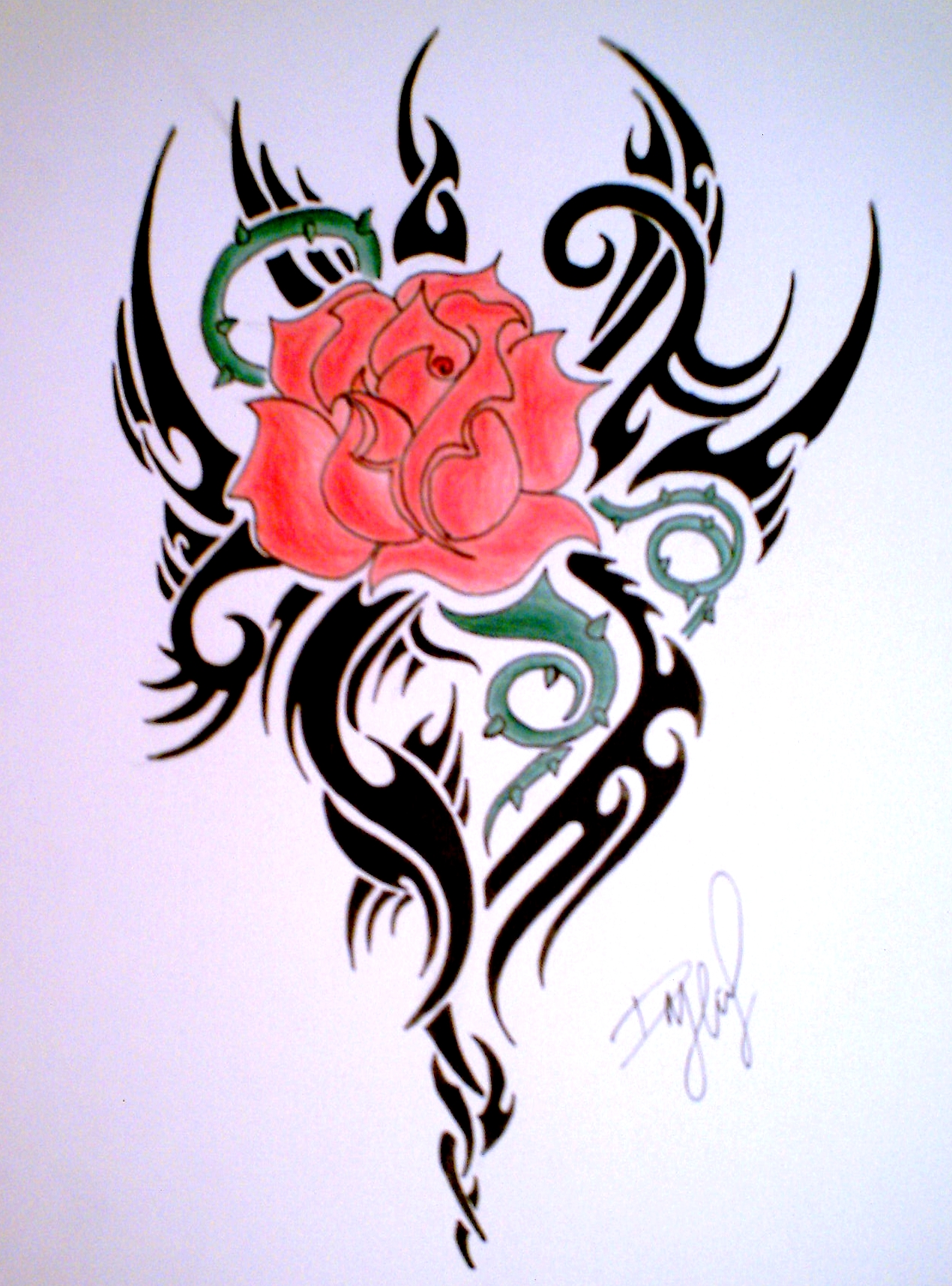 Spray Paint Rose Tattoo Design | Fresh 2017 Tattoos Ideas