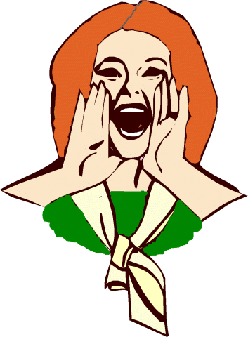 Clipart yelling person - ClipartFox