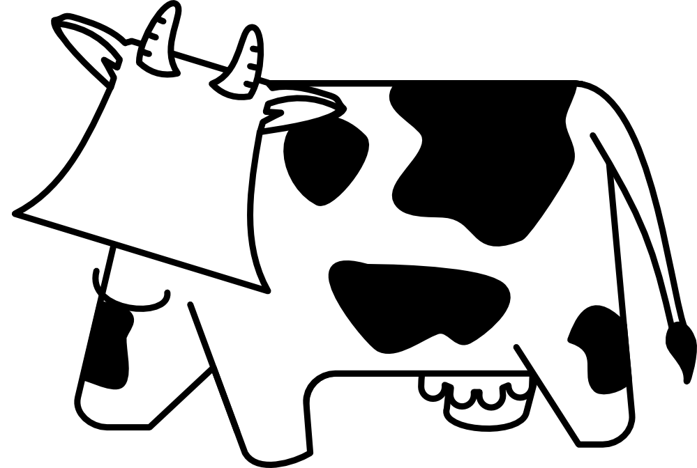 Black And White Cow Pictures | Free Download Clip Art | Free Clip ...