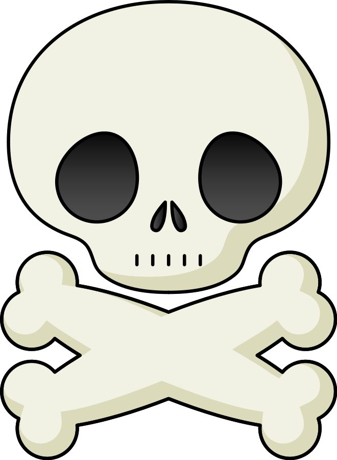 Small skull clipart