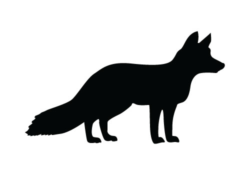 Fox silhouette clipart