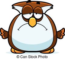 Sad Owl Clipart