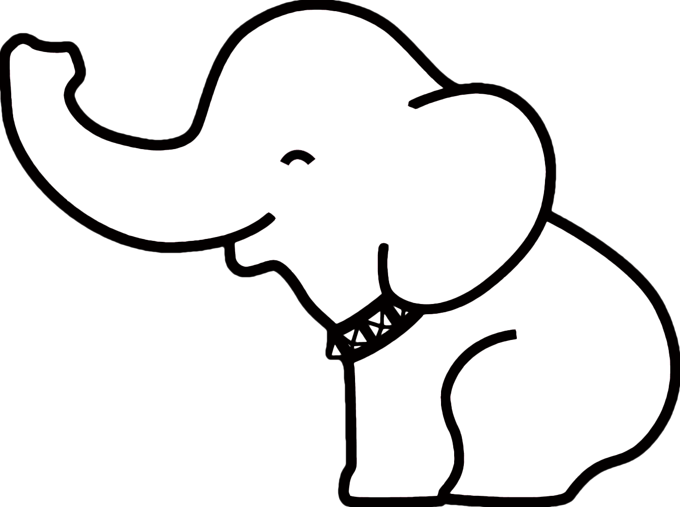 Elephant Head Outline - ClipArt Best