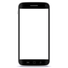 Realistic Vector Mobile Phone - Black stock vector art 67314471 ...