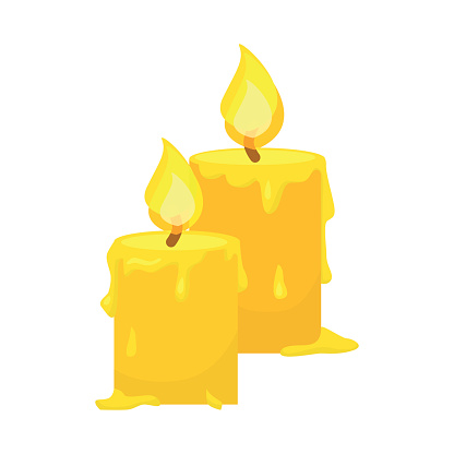 Cartoon Of The Candle Holders Clip Art, Vector Images ...