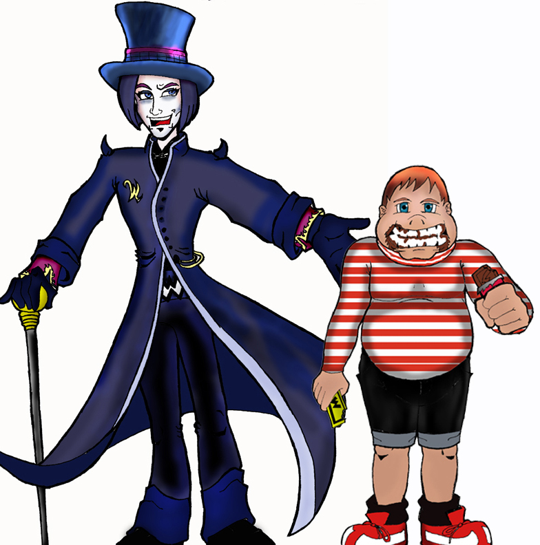 Willy Wonka and Augustus Gloop by richardbrady on DeviantArt