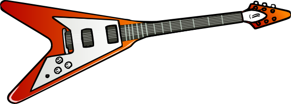 Flying V Guitar Clip Art - vector clip art online ...