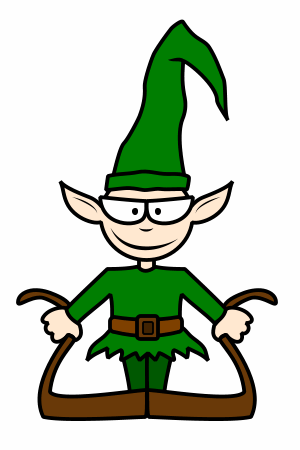 Drawing a cartoon elf
