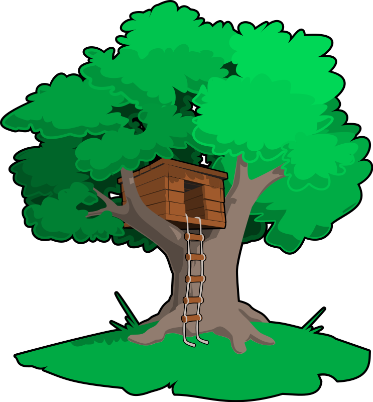 Tree house Free Vector