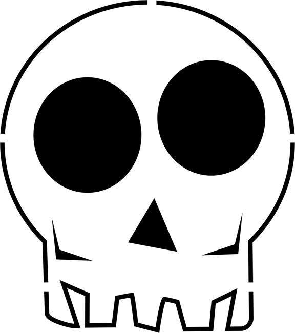 Skull And Cross Bones Stencil - ClipArt Best