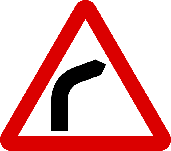 Mauritius Road Signs - Warning Sign - Bend to right.svg ...