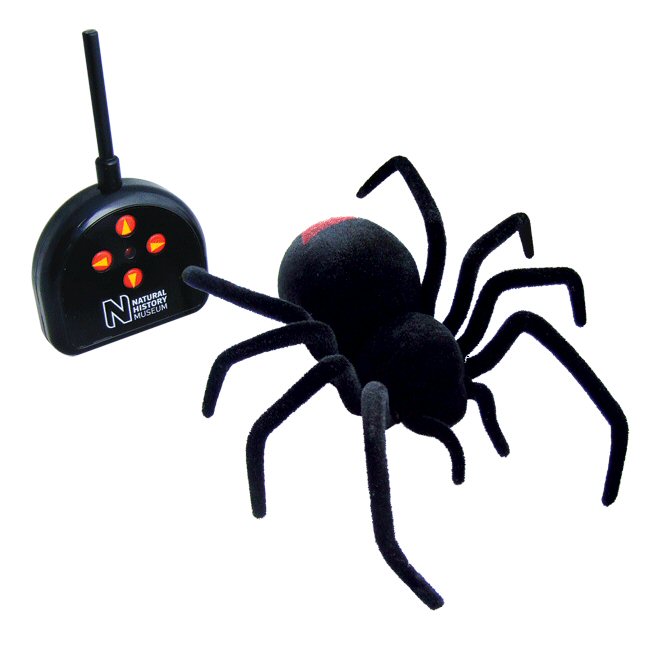 Remote Controlled Black Widow Spider Probably Won't Last Very Long