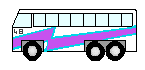 Bus Clip Art - White and Purple Busses - Vehiclest