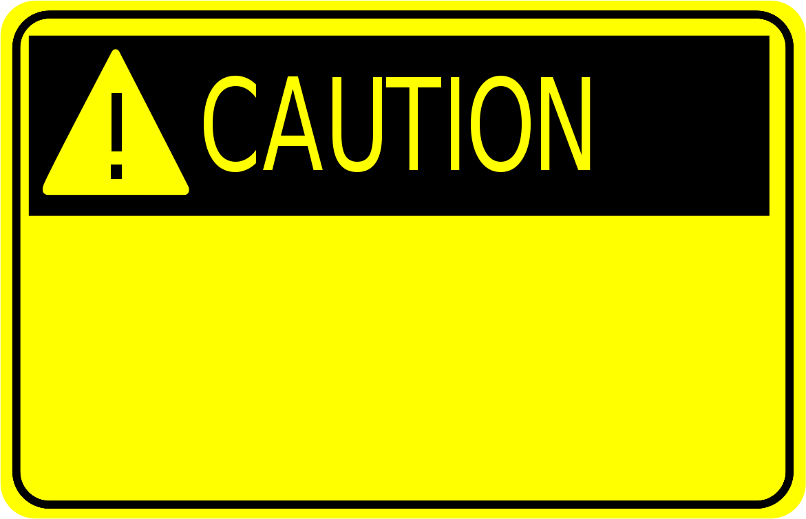 Caution Sign Font - ClipArt Best