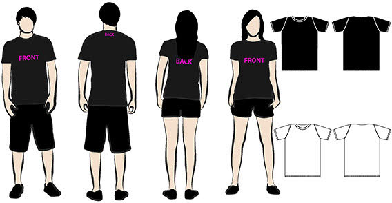 Four T-shirt template and models free vector clip arts, clip art ...