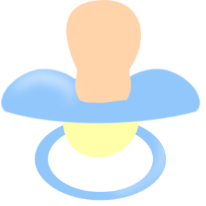 Blue Pacifier Clip Art Vector - Free Clipart Images