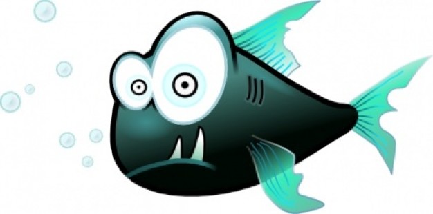 Cartoon Piranha clip art du poisson | Télécharger des Vecteurs ...