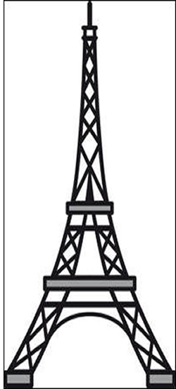 Best Photos of Eiffel Tower Stencil Designs - Eiffel Tower Stencil ...
