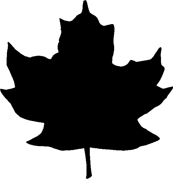 Silhouette Of A Leaf - ClipArt Best