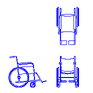 Wheelchair in dwg | max-cad.com