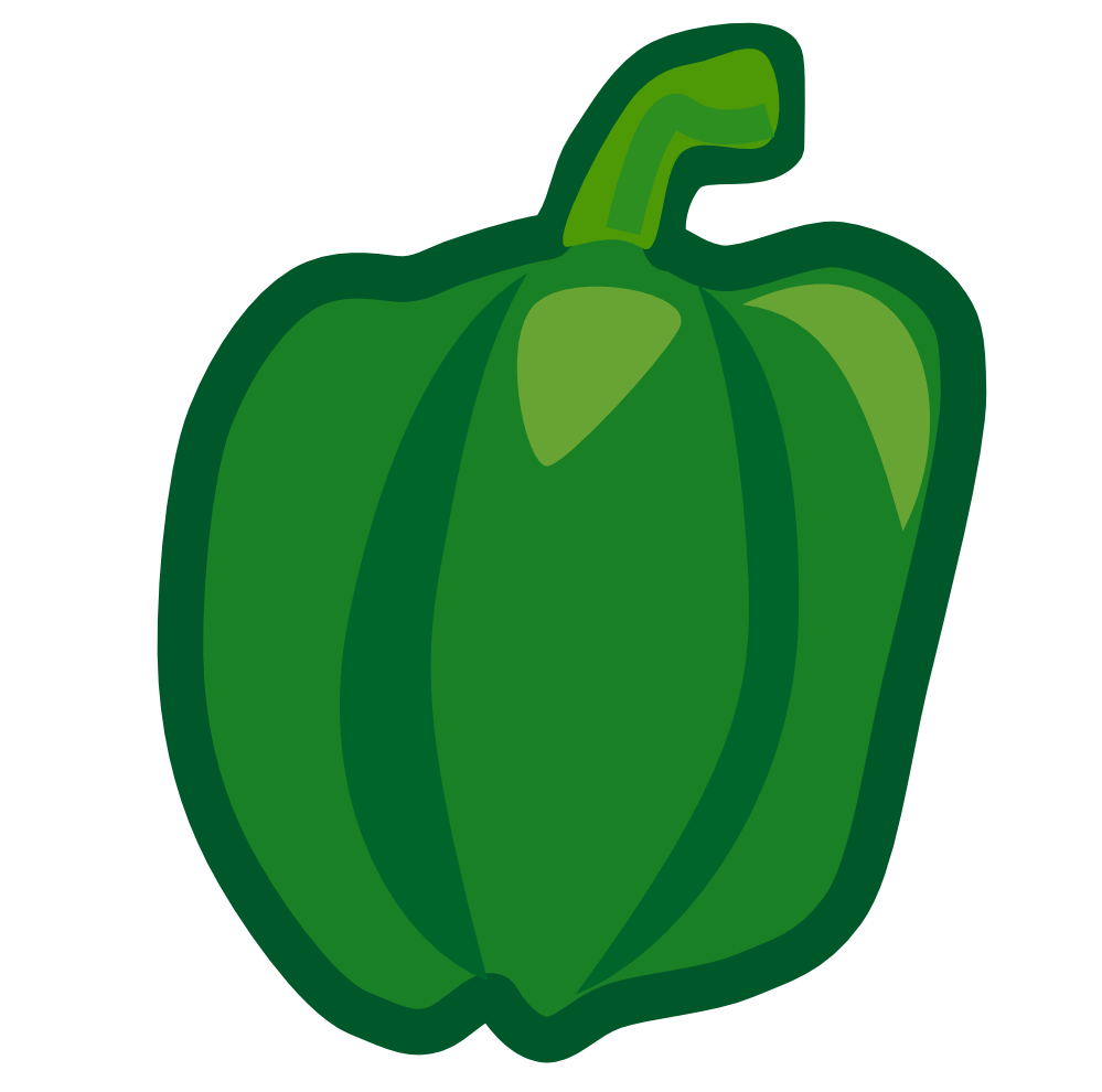 Clipartistinfo Pepper Green SVG | HomeImprovementBasics.