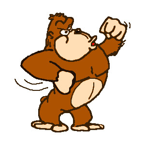 More Animated Monkeys Apes Chimpanzee And Gorilla Clip Art ...