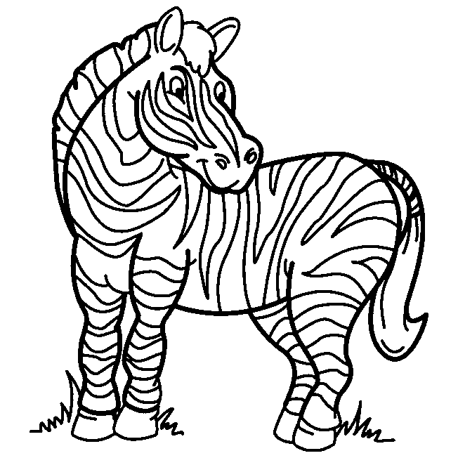 Zebra Coloring Pages - Free Clipart Images