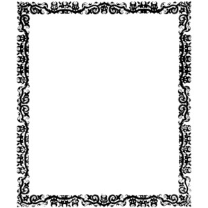 Black Border Frame clip art - Polyvore