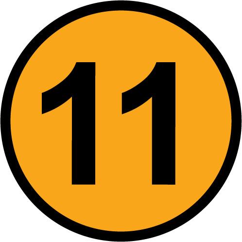 number 11 clipart