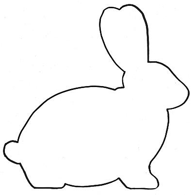 Easter Bunny Templates, Silhouette Coloring Pages, Printables ...