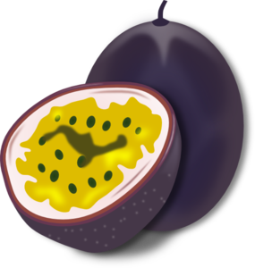 Passion Fruit clip art - vector clip art online, royalty free ...