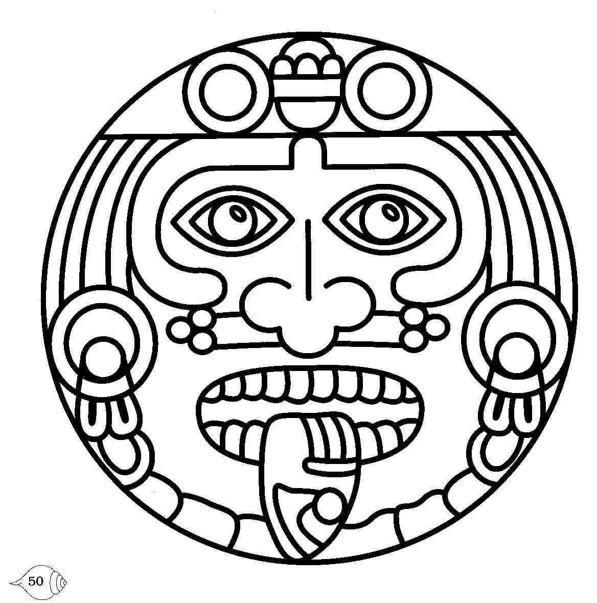 Best Aztec Calendar Drawings ClipArt Best