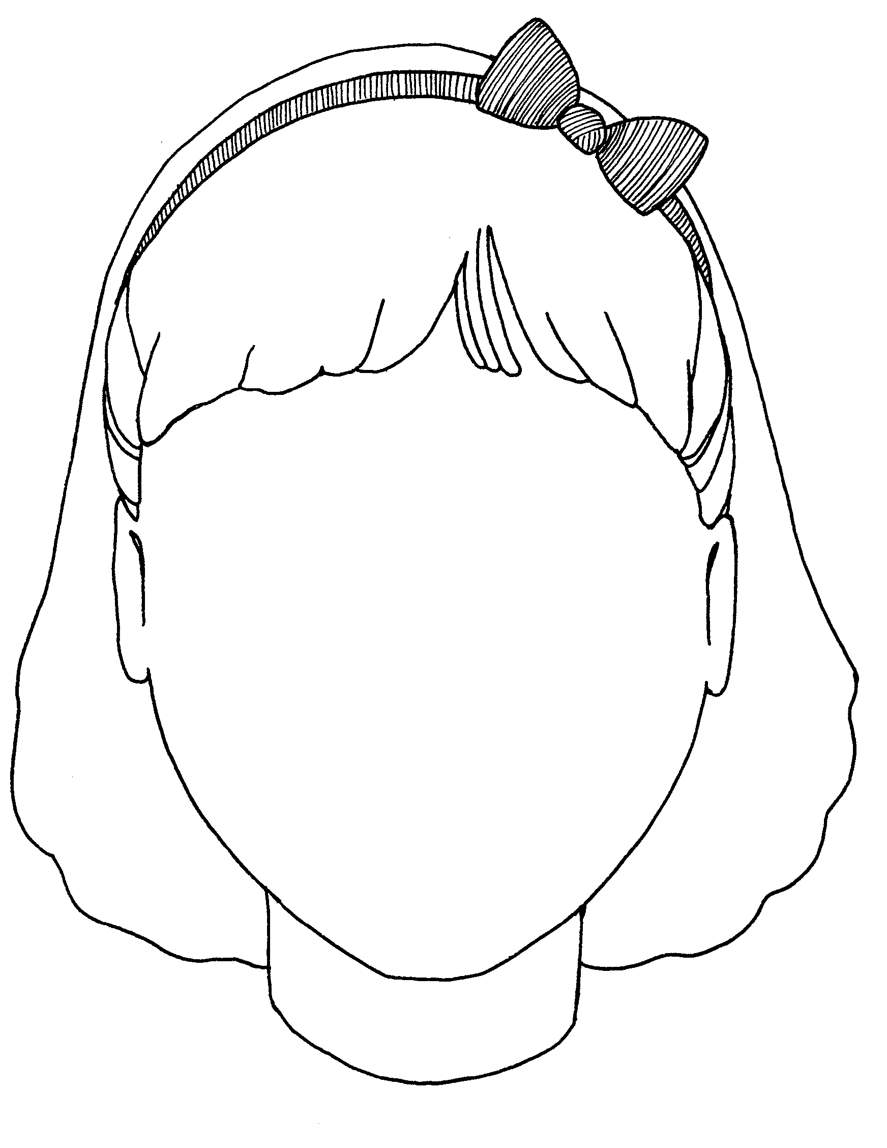 empty head Colouring Pages