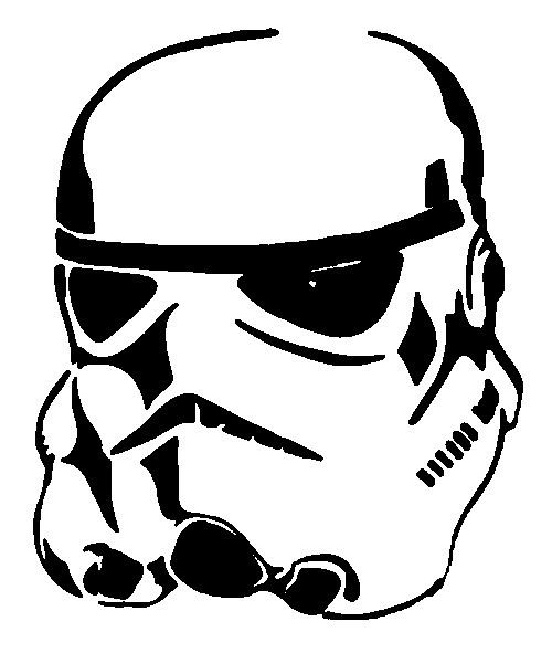 stormtrooper stencil template vector