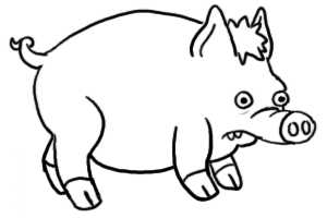 Pig Outlines - ClipArt Best