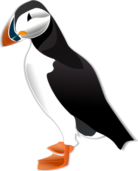 Cartoon puffin clipart